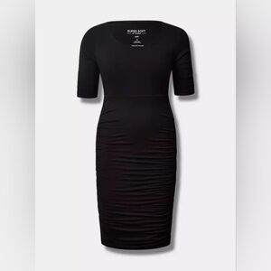Mini Super Soft Elbow Sleeve Bodycon Dress